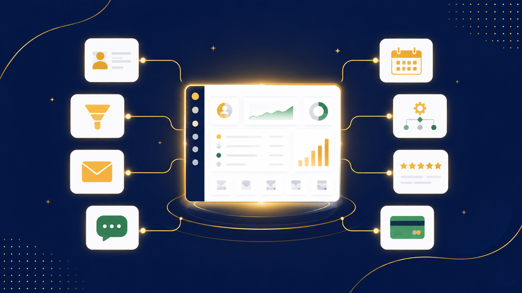 GoHighLevel features - all-in-one platform with connected tools